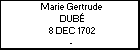 Marie Gertrude DUB